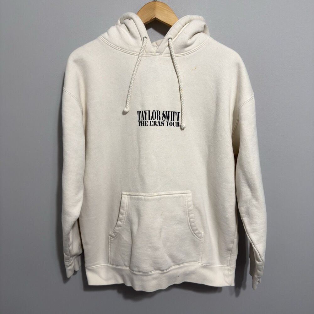 Taylor Swift The Eras Tour Hoodie Sweatshirt Large Beige